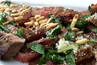 Tagliata di manzo con verdure